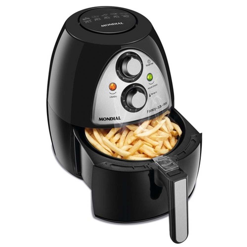 Fritadeira Air Fryer Mondial Sem óleo Naf 03i Inox 32 Fritadeira Air Fryer Mondial Sem óleo Naf 03i Inox 32