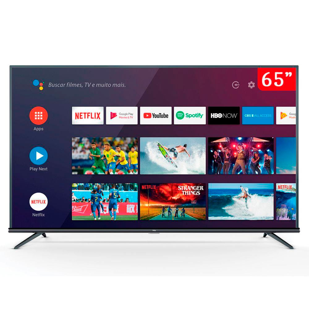 Smart TV LED 55 TCL 4K 3 HDMI 2 USB Wi-Fi Integrado Conversor