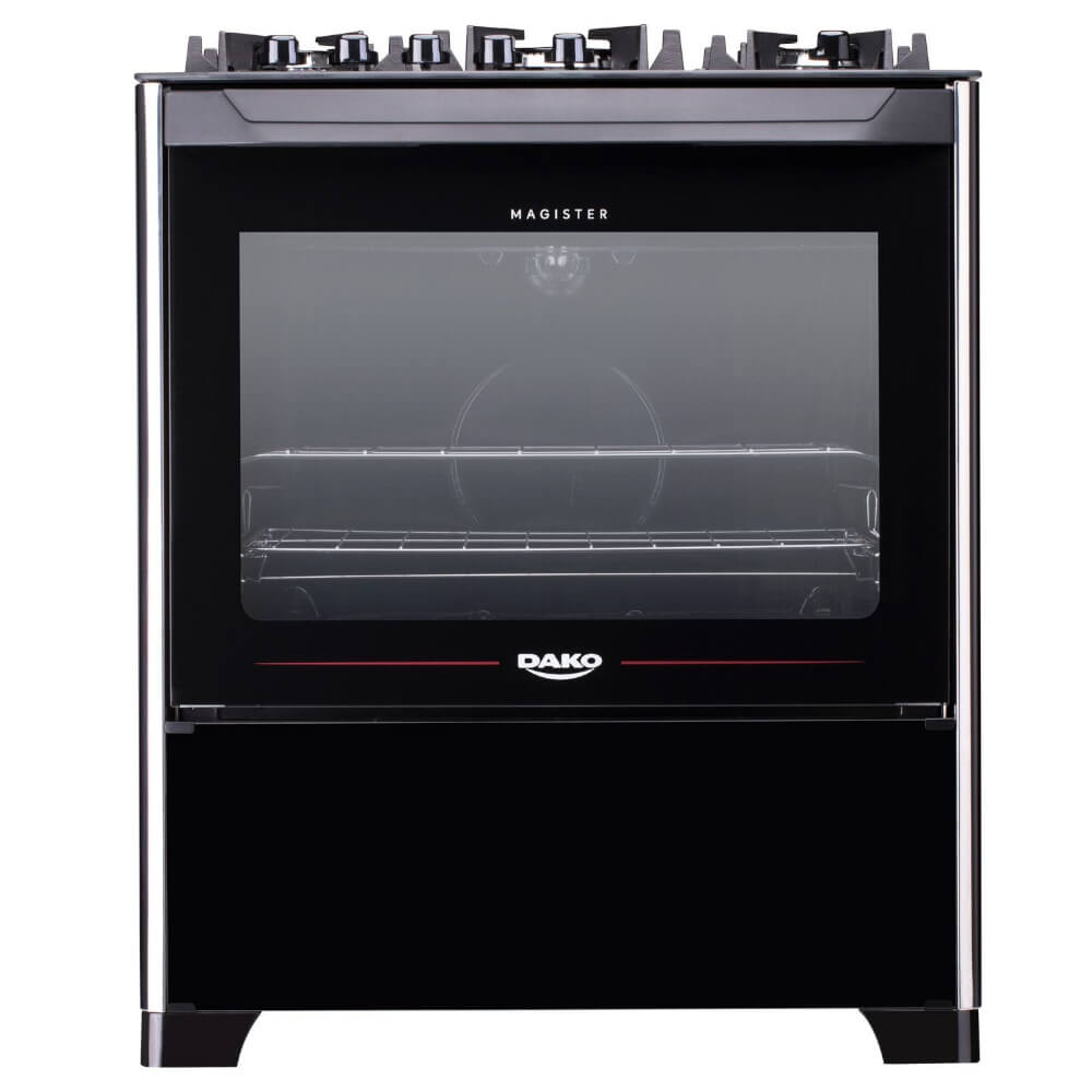 Fogão Dako 5 bocas Magister com Mesa de Vidro e Tripla chama Bivolt