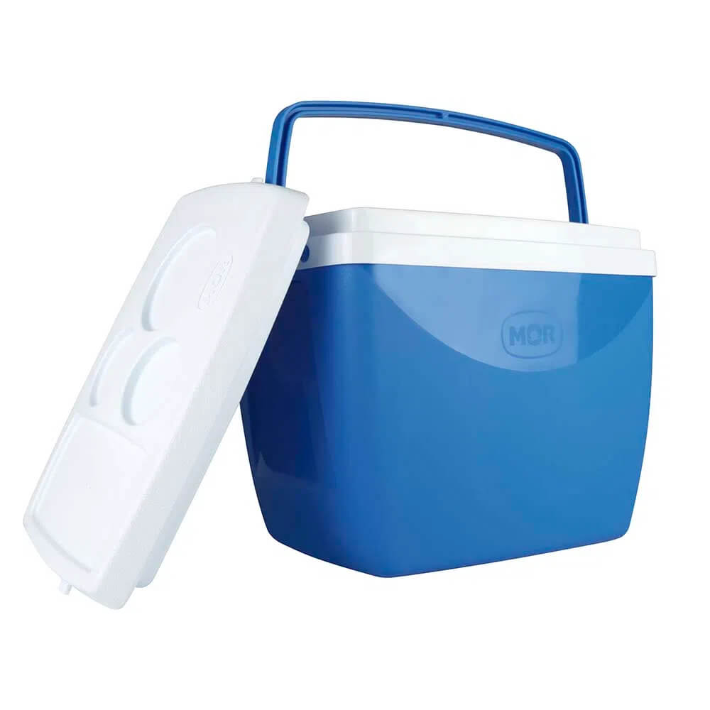 Caixa térmica Mor 18 Litros com Porta Copo - Azul