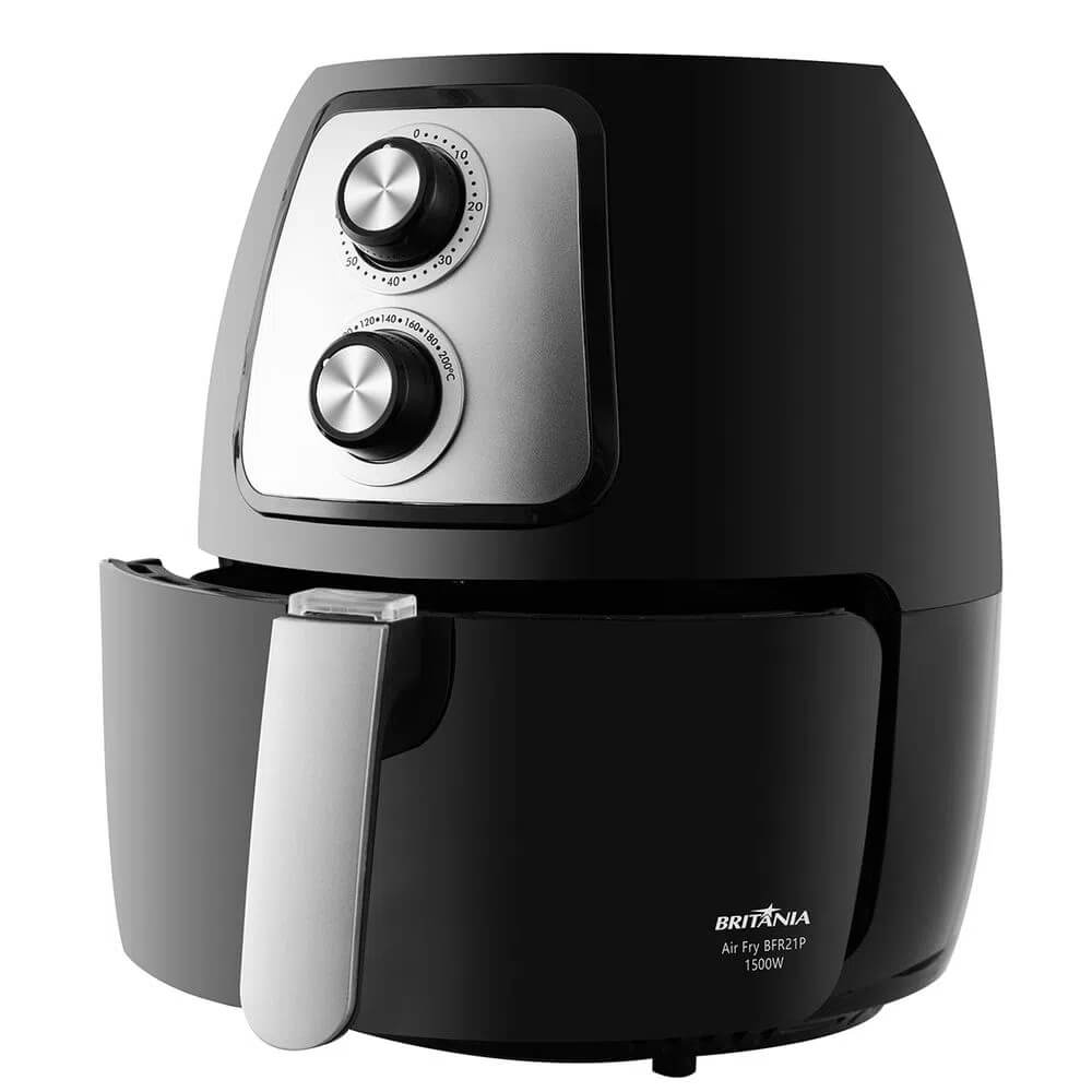 Fritadeira Elétrica Air Fryer Britânia BFR21P 4 Litros 1500W Air Flow ...