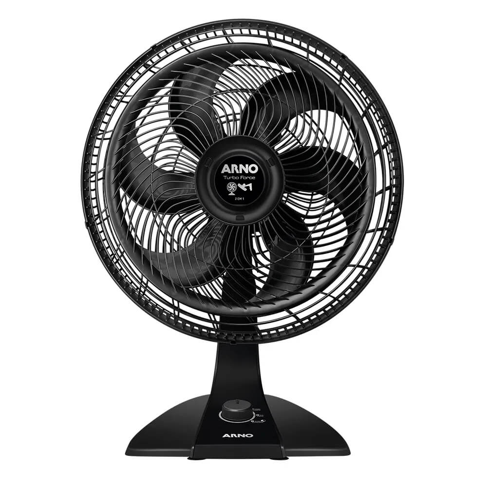 Ventilador Arno 2 em 1 Turbo Force 40cm VF42 com 3 Velocidades Preto