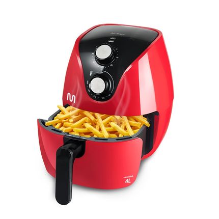 Fritadeira Elétrica Sem Óleo Quick Fryer Elgin 4 Litros Vermelha - 220V –  Lojas Presidente