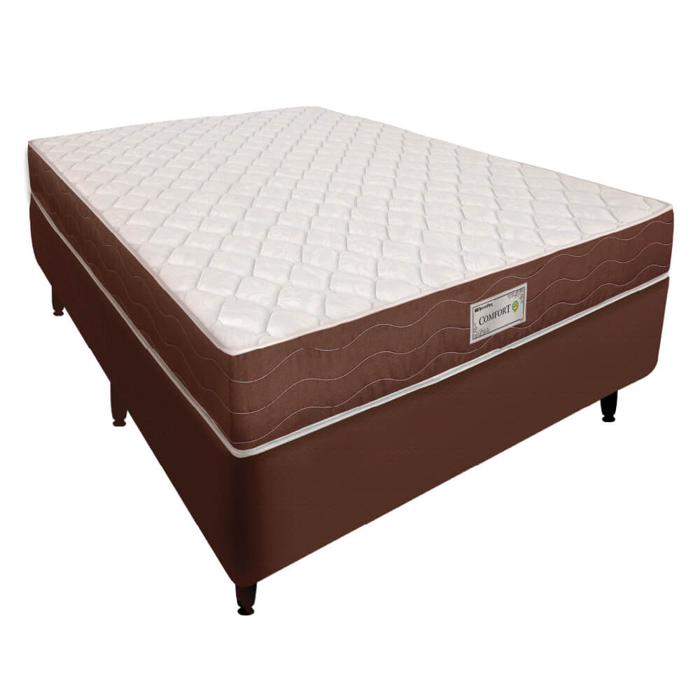 Base Box Casal Tozatto Uni 138x188x26cm - Marrom