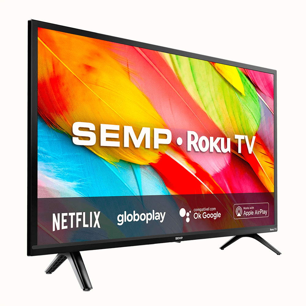 Smart TV Semp 32 Polegadas LED L32R6500 Roku OS - Moveis Linhares