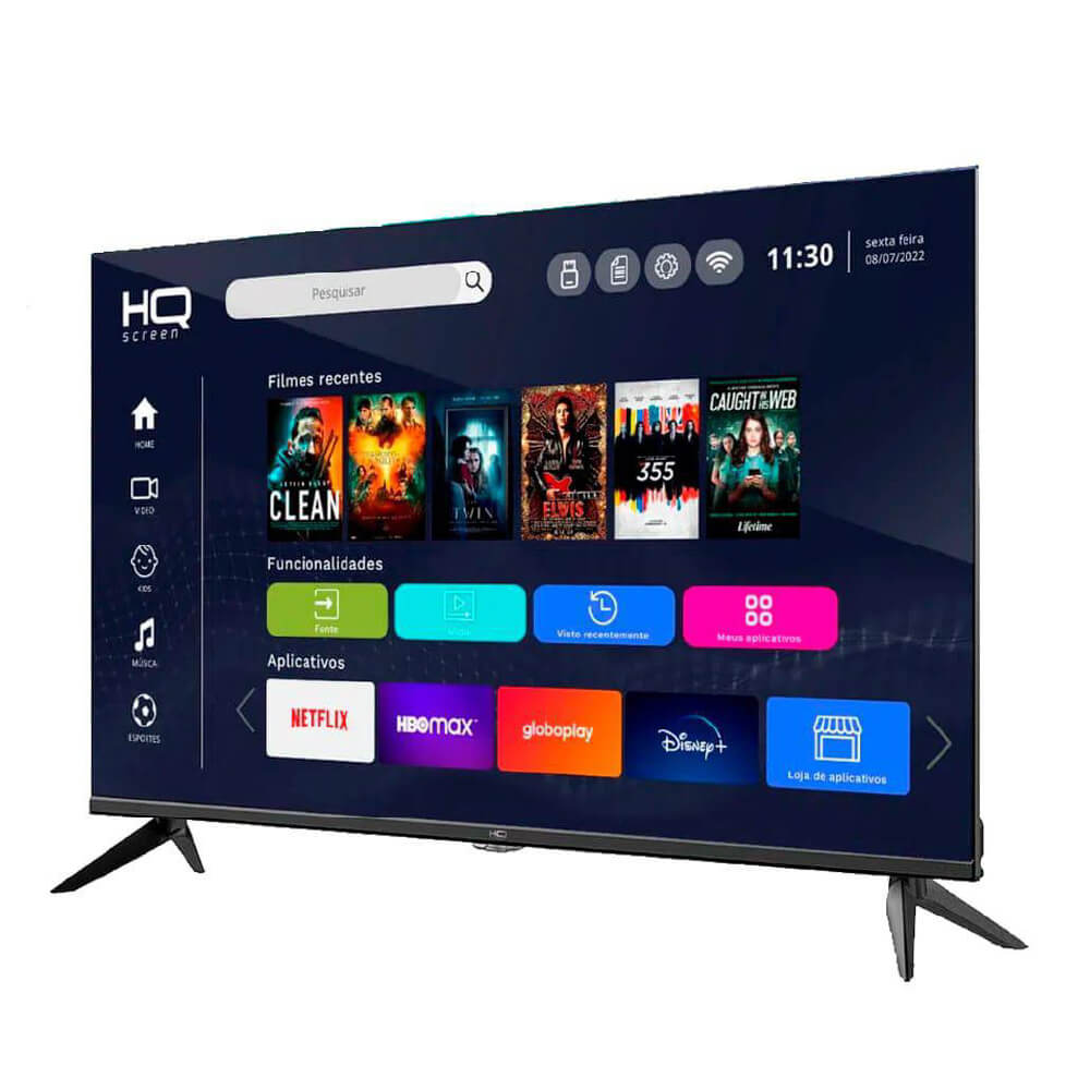 Smart TV HQ 43 Polegadas LED FHD KDE43GR315LN Bluetooth e Android ...