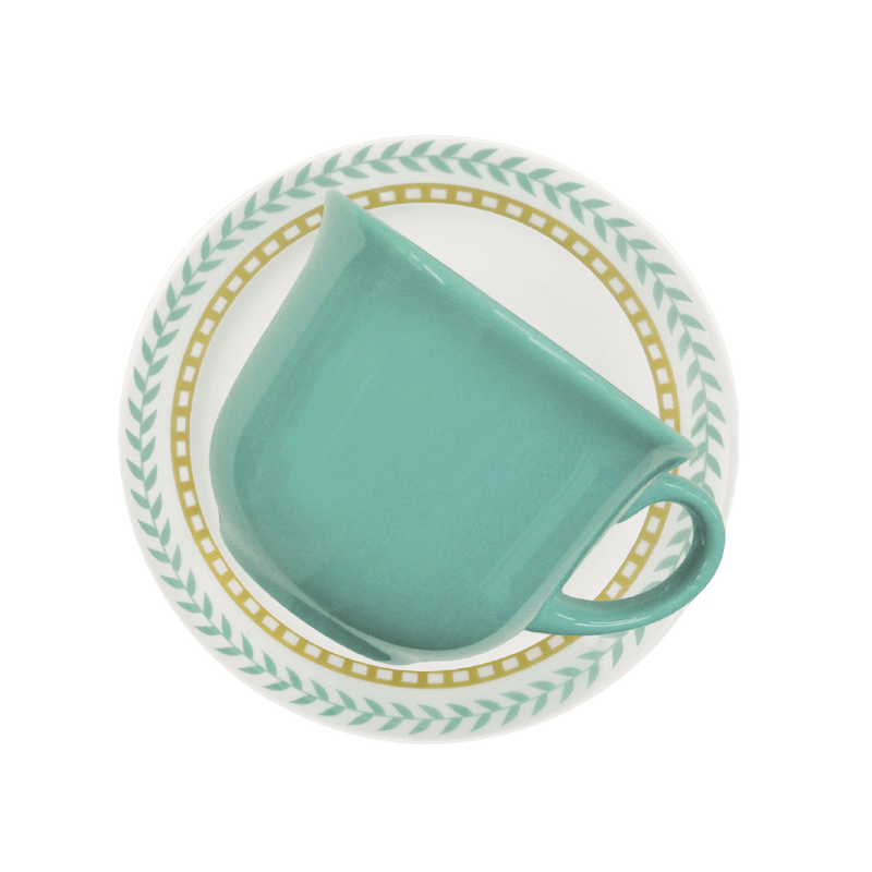 Conjunto 6 Xícaras de Chá com Pires Oxford Donna Louros