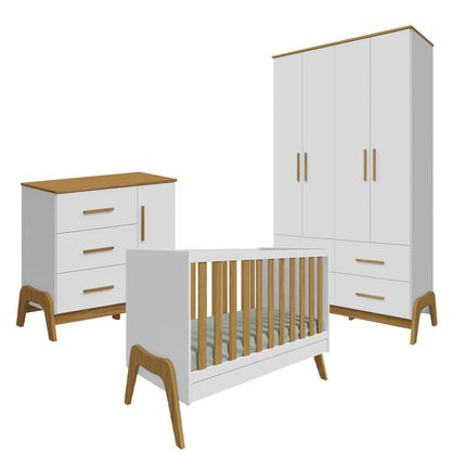 Quarto-Infantil-Guti-Peroba-com-berco-roupeiro-e-comoda-na-cor-branco-amendoim-1 Quarto-Infantil-Guti-Peroba-com-berco-roupeiro-e-comoda-na-cor-branco-amendoim-1