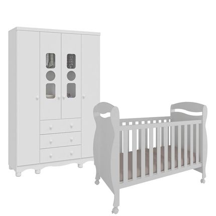 Quarto-Infantil-Peroba-Tedy-Junior-berco-e-roupeiro-na-cor-branco-1 Quarto-Infantil-Peroba-Tedy-Junior-berco-e-roupeiro-na-cor-branco-1