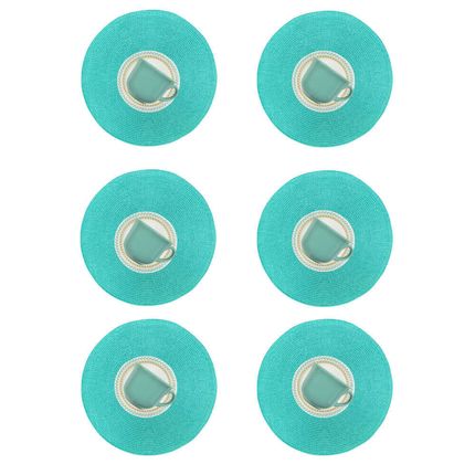 Conjunto-de-Cha-Donna-Louros---Jogo-Americano-6-pecas-na-cor-Turquesa-Multicor---1 Conjunto-de-Cha-Donna-Louros---Jogo-Americano-6-pecas-na-cor-Turquesa-Multicor---1