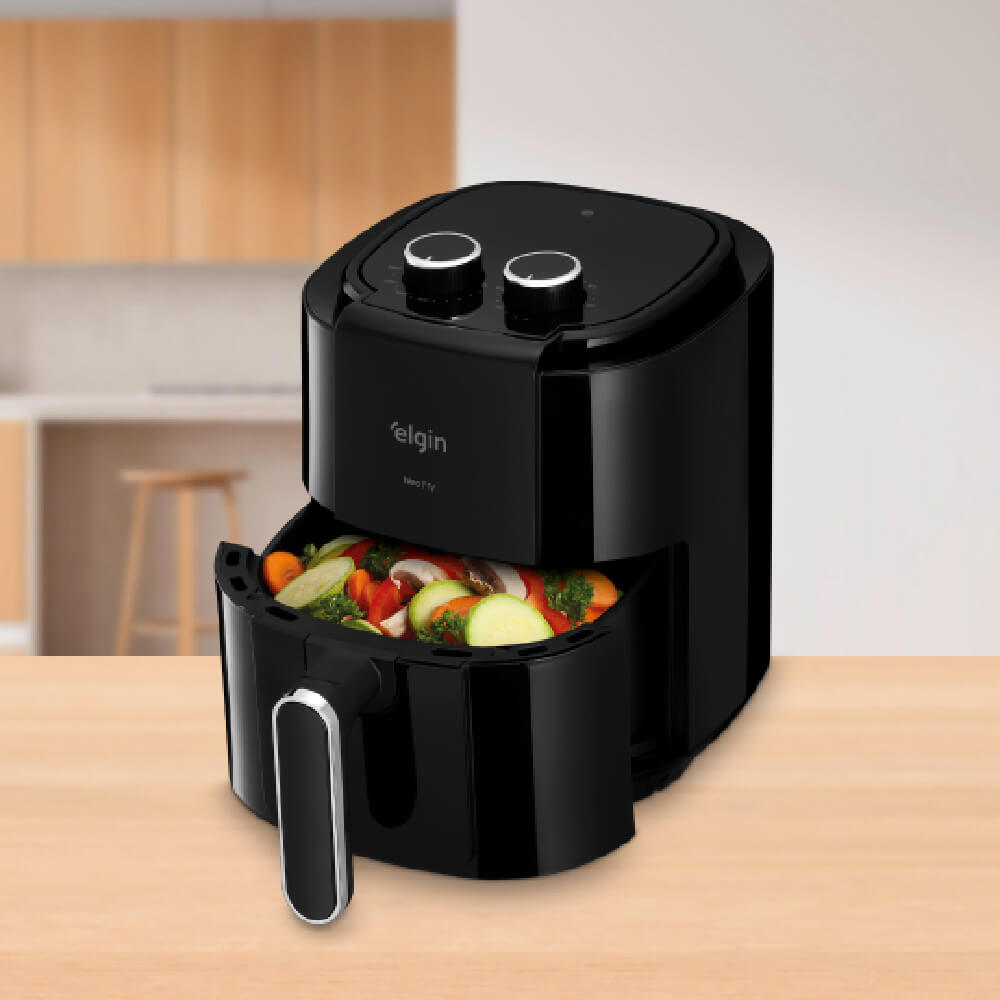 Fritadeira Elétrica Air Fryer Elgin Start Fry 3,5 Litros 1400W - Moveis ...