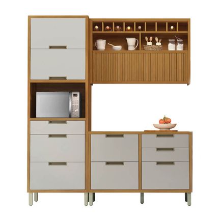 Cozinha-modulada-Nesher-Imperatriz-3-pecas-com-Nicho-Adega-na-cor-Freijo-e-Off-White---1 Cozinha-modulada-Nesher-Imperatriz-3-pecas-com-Nicho-Adega-na-cor-Freijo-e-Off-White---1