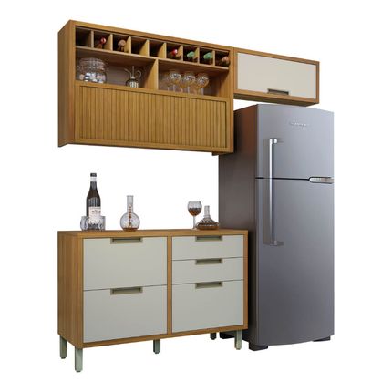 Cozinha-modulada-Nesher-Imperatriz-3-pecas-com-Nicho-Adega-e-Aereo-Geladeira-na-cor-Freijo-e-Off-White---1 Cozinha-modulada-Nesher-Imperatriz-3-pecas-com-Nicho-Adega-e-Aereo-Geladeira-na-cor-Freijo-e-Off-White---1