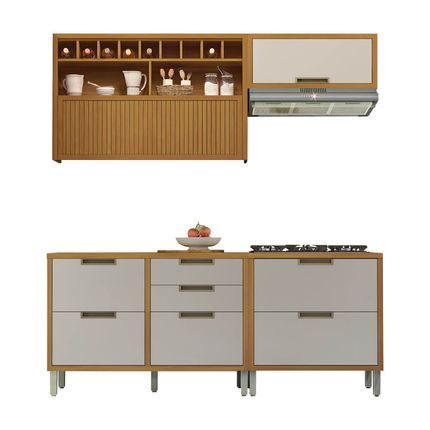 Cozinha-modulada-Nesher-Imperatriz-4-pecas-com-Nicho-Adega-na-cor-Freijo-e-Off-White---1 Cozinha-modulada-Nesher-Imperatriz-4-pecas-com-Nicho-Adega-na-cor-Freijo-e-Off-White---1