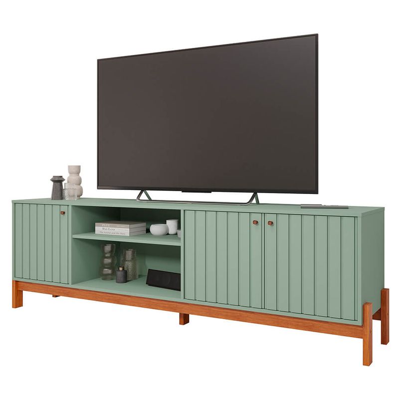 Bancada Permóbili Holanda 100% MDF - Salvia/Cinamomo - Moveis Linhares
