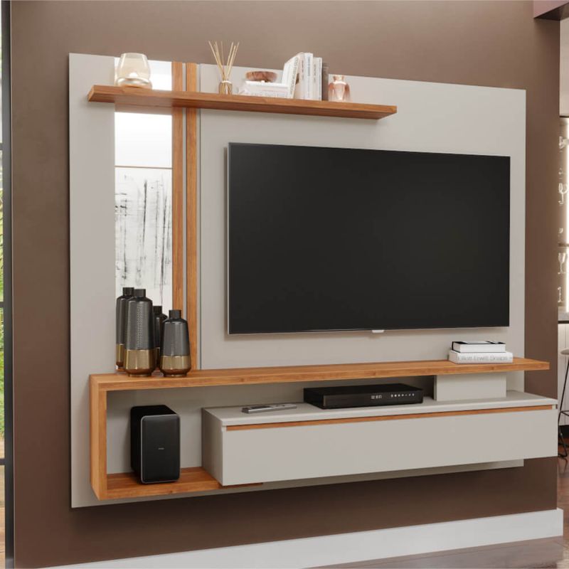 Painel de TV Treviso Permobili até 60'' com Basculante - Off White
