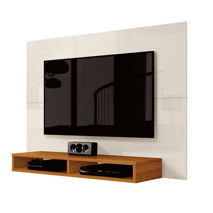 Painel-EDN-Fox-New-para-TV-de-ate-43-polegadas-com-Nicho-Decorativo---Off-White-Cedro Painel-EDN-Fox-New-para-TV-de-ate-43-polegadas-com-Nicho-Decorativo---Off-White-Cedro
