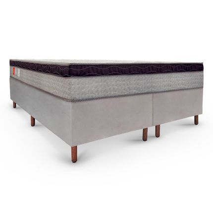 Colchao-Reconflex-Gold-Flex-Plus---Base-Casal-Tozatto-Uni-Naturale-158cm---Rustico-Cinza Colchao-Reconflex-Gold-Flex-Plus---Base-Casal-Tozatto-Uni-Naturale-158cm---Rustico-Cinza