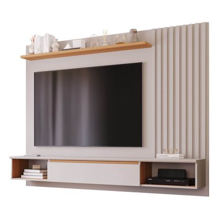 Painel-Permobili-Bahamas-para-TV-de-ate-65-polegadas-com-Nicho-Decorativo---Off-White-Nature Painel-Permobili-Bahamas-para-TV-de-ate-65-polegadas-com-Nicho-Decorativo---Off-White-Nature