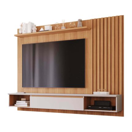 Painel-Permobili-Bahamas-para-TV-de-ate-65--com-Nicho-Decorativo---Nature-Off-White Painel-Permobili-Bahamas-para-TV-de-ate-65--com-Nicho-Decorativo---Nature-Off-White
