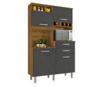 Cozinha-Compacta-Nesher-Junior-4-portas-e-2-gavetas---Freijo-Grafite