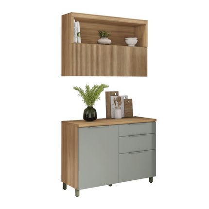 Cozinha-modulada-Nesher-Marquesa-2-pecas-120cm-com-Porta-Basculante-e-Nicho---Nature-verde Cozinha-modulada-Nesher-Marquesa-2-pecas-120cm-com-Porta-Basculante-e-Nicho---Nature-verde