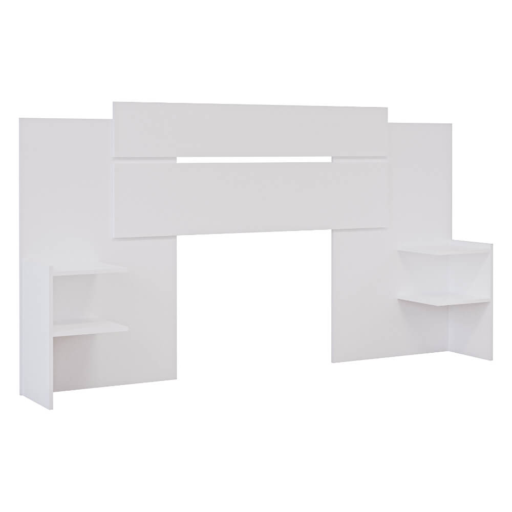 Cabeceira Extensiva Panan Mila com 03 Opções de Montagem - Branco