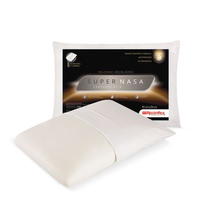 Travesseiro-Reconflex-Viscoelastico-Super-Nasa-17cm-com-Espuma-Poliuretano---Branco Travesseiro-Reconflex-Viscoelastico-Super-Nasa-17cm-com-Espuma-Poliuretano---Branco