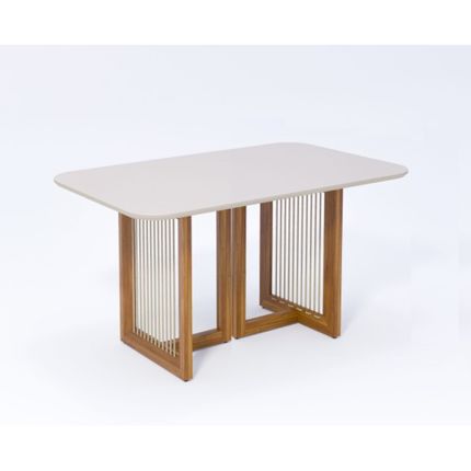 Mesa-Cimol-Regia-Natuame-130x80cm---Madeira-Off-White Mesa-Cimol-Regia-Natuame-130x80cm---Madeira-Off-White