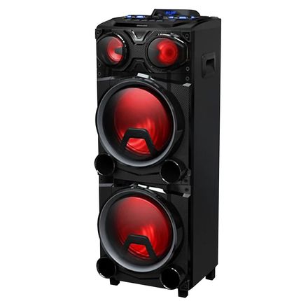 Caixa de Som Amplificada Philips Party Speaker 2000W Bluetooth com Led e Karaokê - Bivolt