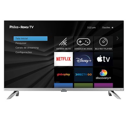 Smart TV Philco 32 polegadas PTV32G7PR2CSBLH LED Roku Smart TV Philco 32