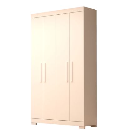 Guarda Roupa ACP Lana 4 Portas com Pés 100% MDF - Branco