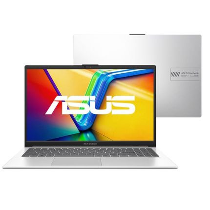 Notebook ASUS Vivobook Go 15 Intel Core i3 Tela 15,6'' 4GB RAM 256GB SSD Windows 11 Home E1504GA-NJ441W - Prata Notebook ASUS Vivobook Go 15 Intel Core i3 Tela 15,6'' 4GB RAM 256GB SSD Windows 11 Home E1504GA-NJ441W - Prata