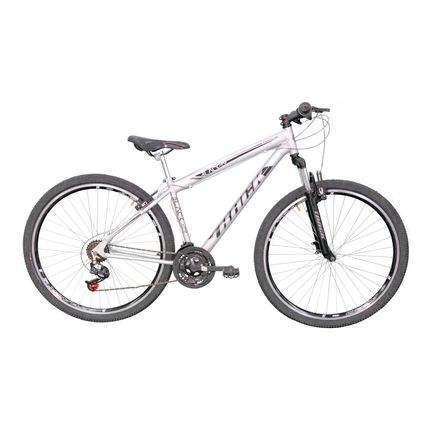 Bicicleta Track TK3 Aro 29 Aero Black Aço Freio a Disco 21 Velocidades - Prata