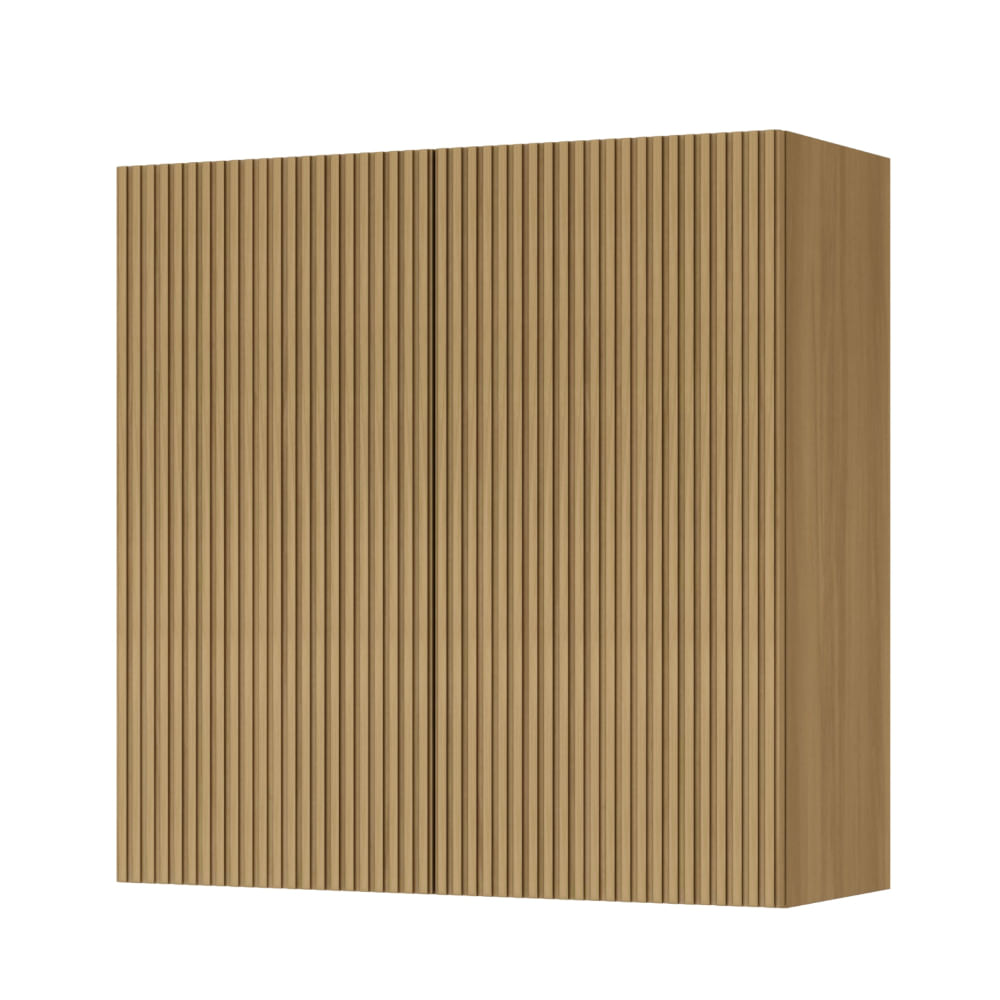 Armário Aéreo Nesher Rainha 80cm com 2 Portas - Nature