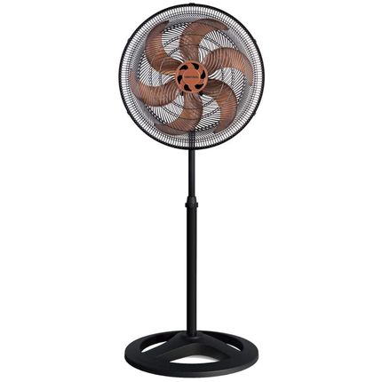 Ventilador de Coluna Ventisol 50cm 6 Pás Turbo 6 com 130W Grade Fechada Preto/Bronze - 127V