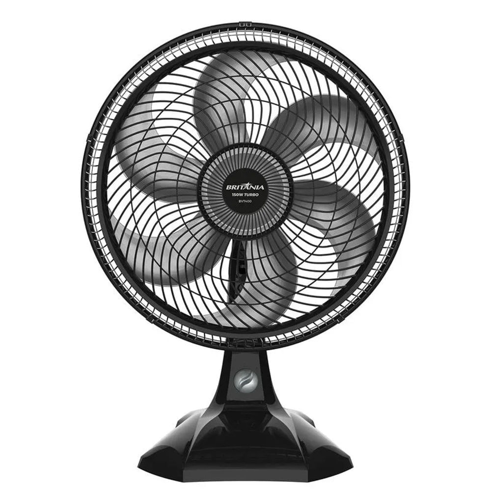 Ventilador Britânia Maxx Force 40 BVT400P 150W com 3 velocidades Preto