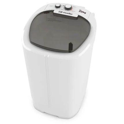 Lavadora de Roupas 20KG Mueller Big Semiautomática 380W Branco - 127V Lavadora de Roupas 20KG Mueller Big Semiautomática 380W Branco - 127V