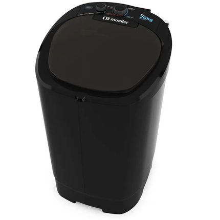 Lavadora de Roupas 20KG Mueller Big Semiautomática 380W Preto - 127V