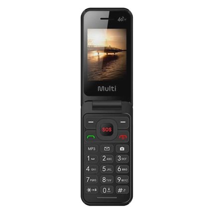 Celular Multilaser Flip Vita 4G Dual Chip com botão SOS P9227 - Preto Celular Multilaser Flip Vita 4G Dual Chip com botão SOS P9227 - Preto