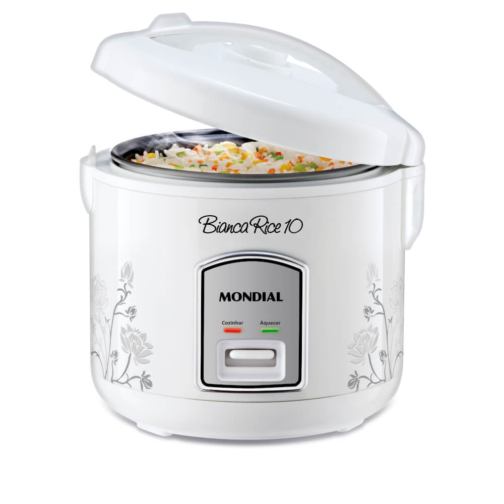 Panela Eletrica Mondial Bianca Rice PE10 700W 10 xicaras Branca
