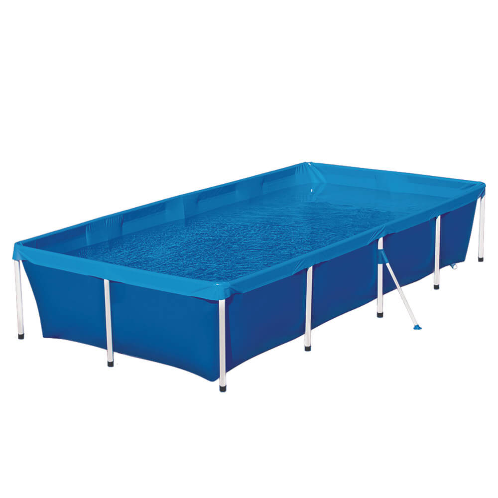 Piscina Retangular Mor com Armação 3.000 Litros - Azul