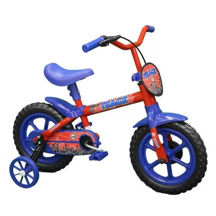 Bicicleta Infantil TK3 Arco-íris Aro 12 com Rodinhas - Azul Bicicleta Infantil TK3 Arco-íris Aro 12 com Rodinhas - Azul