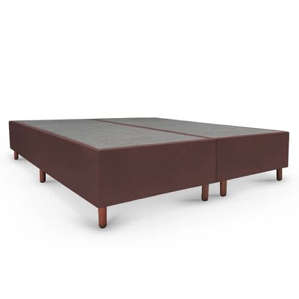 Base Box Casal King Tozatto Uni 193x203x26cm - Marrom Base Box Casal King Tozatto Uni 193x203x26cm - Marrom