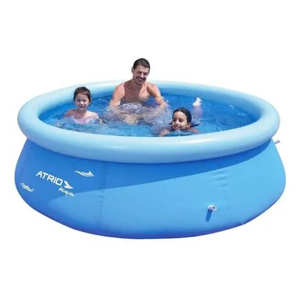 Piscina Inflável Circular Atrio 2500 Litros Portátil - Azul Piscina Inflável Circular Atrio 2500 Litros Portátil - Azul