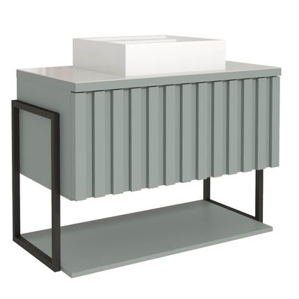 Gabinete Havaí MGM 60cm Metalon para Banheiro - Pistache Gabinete Havaí MGM 60cm Metalon para Banheiro - Pistache