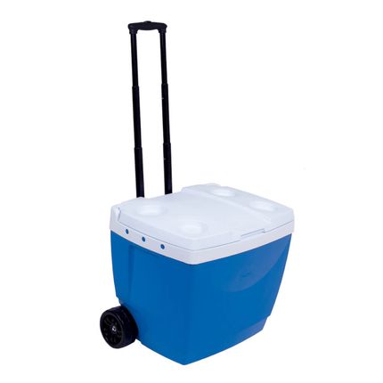 Caixa térmica Mor 42 Litros com Rodinhas - Azul Caixa térmica Mor 42 Litros com Rodinhas - Azul