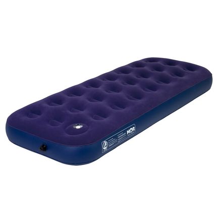 Colchão Inflável Solteiro 76cm Mor com Fole - Azul Marinho Colchão Inflável Solteiro 76cm Mor com Fole - Azul Marinho