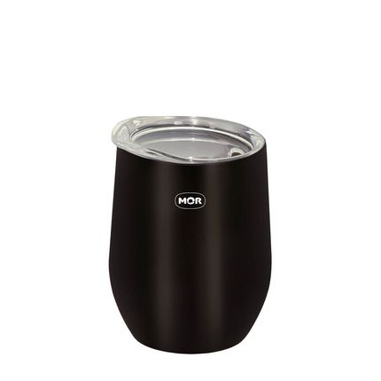 Copo Térmico Mor Cuia 360ml com Tampa - Preto Copo Térmico Mor Cuia 360ml com Tampa - Preto