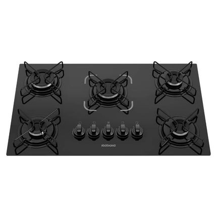Cooktop Itatiaia 5 bocas Essencial Superautomático Preto - Bivolt Cooktop Itatiaia 5 bocas Essencial Superautomático Preto - Bivolt